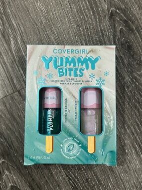 COVERGIRL Yummy Bites Lip Gloss Duo - Teal & Shimmer Pink
